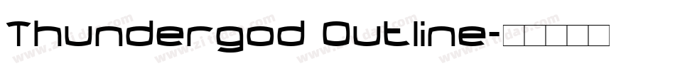 Thundergod Outline字体转换